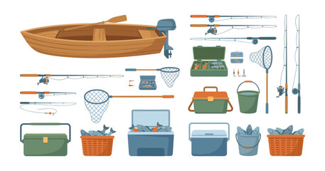 Fishing equipment and accessories for outdoor recreation