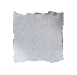 Obraz premium Blank, square, white paper. Frayed edges