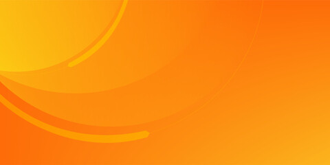 Abstract orange background with circles. Vector illustration