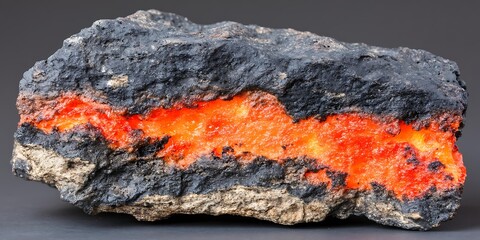 Meteorite fragment embedded in ancient stone book magical glowing runes fantasy mood close up, Realistic Photo