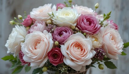 Obraz premium “Elegant Romantic Rose Bouquet