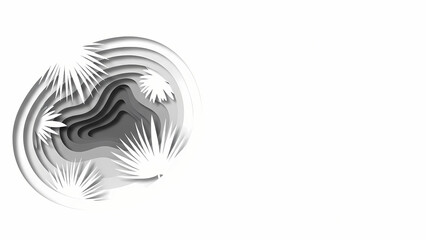 Cute ceramic figurines on pastel background with minimalist design