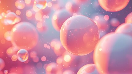 soft glow pastel gradient background with floating light dots
