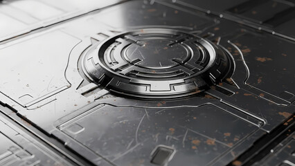 Abstract pizza slice illustration with vibrant red and yellow gradient