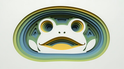 Abstract pizza slice illustration with vibrant red and yellow gradient