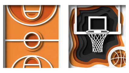 Abstract pizza slice illustration with vibrant red and yellow gradient