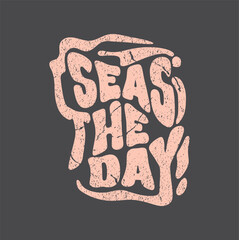 beach print, illustration, retro print, beach retro, beach caption, quote, typographics, waves