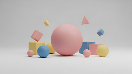 Abstract pizza slice illustration with vibrant red and yellow gradient