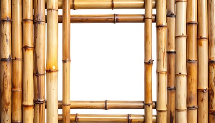 Bamboo Frame - A Natural and Minimalist Design Element.
