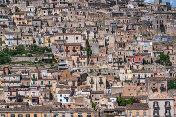 Dense Historic Architecture of Modica Old Town, Sicily