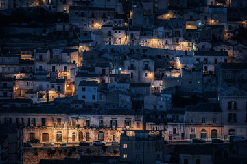 Dense Historic Architecture of Modica Old Town, Sicily