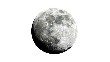 Naklejka premium The cratered surface of a distant moon in space