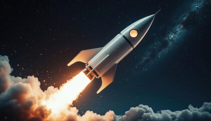 Rocket Launch Into Space