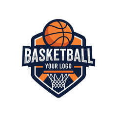 Dynamic basketball logo featuring a stylized emblem with vibrant colors and