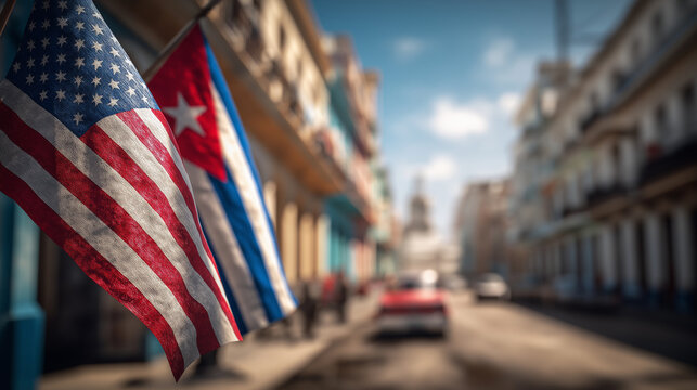 Cultural exchange event between united states of america and cuba havana streets photography urban environment close-up view
