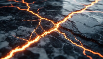 Molten Lava Crack Texture