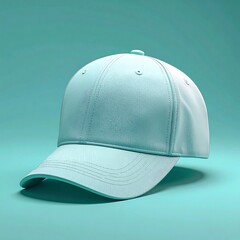 Minimalist Blue Baseball Cap - A Clean and Modern Headwear Design.
