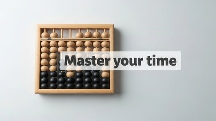 Wooden abacus for calculation and education