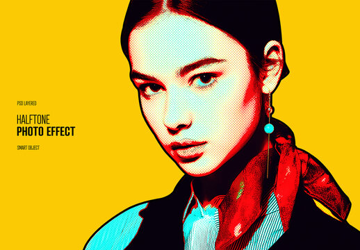Halftone Photo Effect