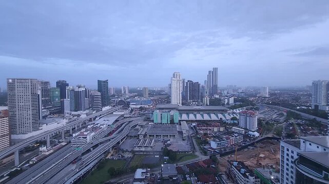 Timelapse  of Johor Bahru cityscape, Malaysia. 4K resolution quality time lapse shot.