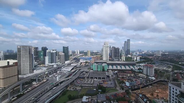 Timelapse  of Johor Bahru cityscape, Malaysia. 4K resolution quality time lapse shot.