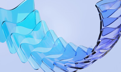 Gradient glass glossy holographic abstract tech banner futuristic background design colorful graphic crystal creative motion movement dispersion geometric dynamic. 3d render