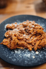 Italian Pasta Served on Plate