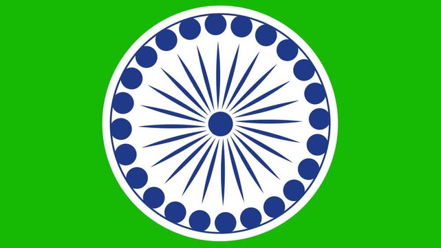 ashoka chakra symbols in Indian flag colors. Suitable for India related designs, patriotic themes, national holidays, and cultural celebrations.