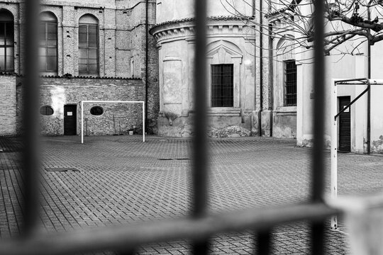 Soccer field in the oratory
