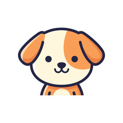 Obraz premium Adorable Cartoon Dog Illustration