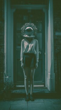 woman alienated from society