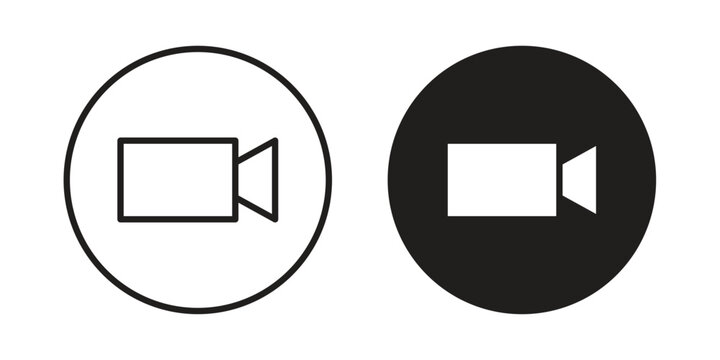 Video call icons Symbol, logo illustration. icon concept for web design