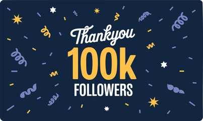 Thank you 100k followers celebration confetti
