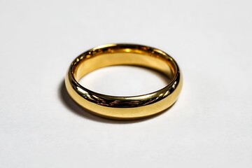 wedding ring on the table