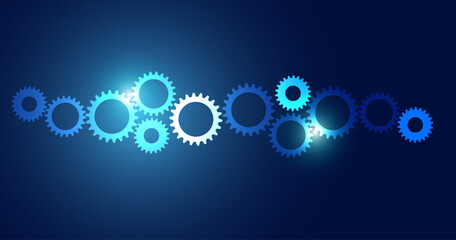 ingranaggi, macchina, strategia, processo, meccanismo,