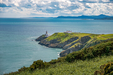 Obraz premium Baily Lighthouse auf Howth Head in Irland