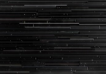 Minimal dark background with thin horizontal gray scan lines and subtle glitch