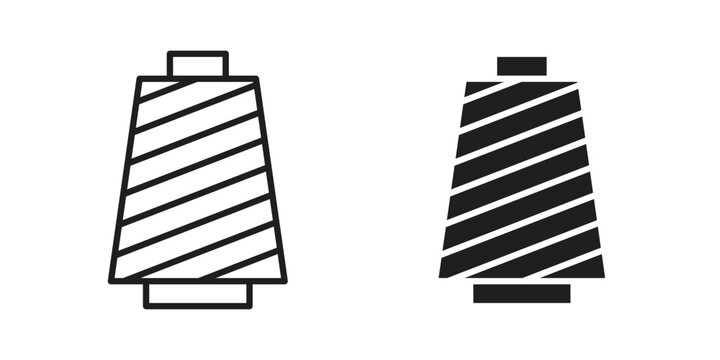 Yarn icons Symbol, logo illustration. icon concept for web design