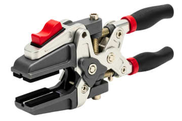 Automatic wire stripper and cutter tool for electrician work isolated with transparent background