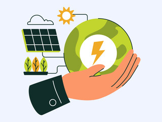 Sustainable Energy Connection Renewable Power Planet