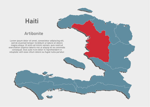 Vector map of Haiti - Artibonite Department