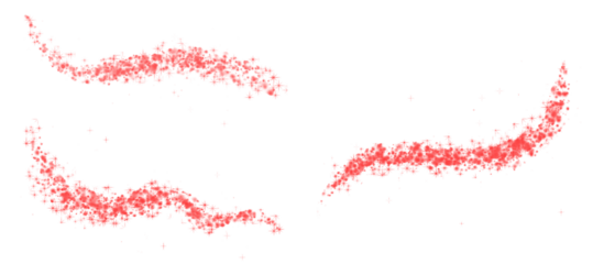 Lance light effect isolated on transparent background red glowing lance light trail