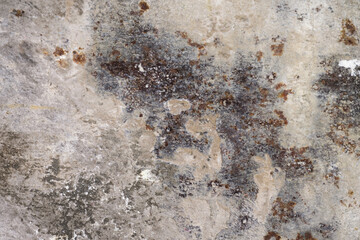 Textured, weathered surface, background of aged concrete wall  with peeling paint.