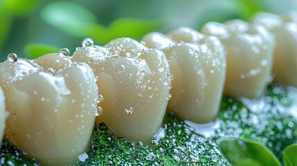 Dental sealant protection concept showing strong tooth enamel and oral care safety