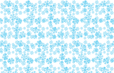 Snowflake. Texture. Background. An isolated dense repeating pattern of small blue snowflakes as a PNG clip art on a transparent background for winter backdrops, gift wrap, or seasonal marketing.