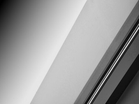 Diagonal minimalistic black and white interior lines backdrop