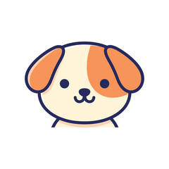 Fototapeta premium Adorable Cartoon Dog Illustration