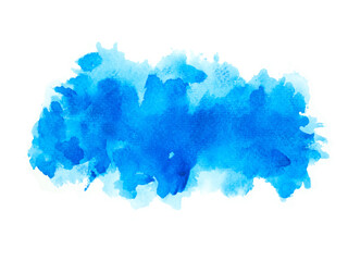 blue hand painted watercolor background textrre