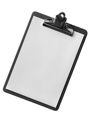 Blank clipboard with attached paper