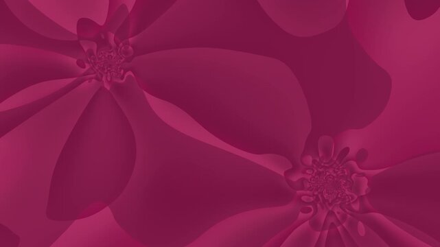 Abstract floral pattern in varying shades of magenta suitable for fashion design, textiles, stationery, and home decor products. Vibrant and versatile.